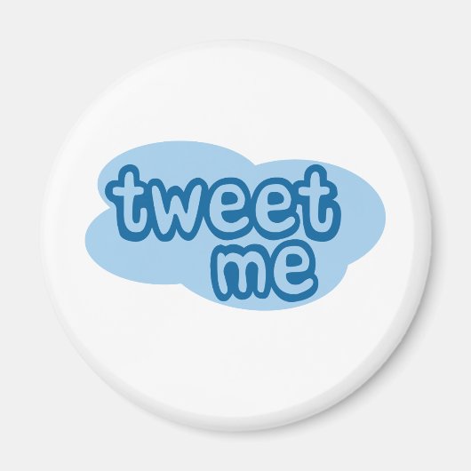 Aimant tweetez moi (twitter) (Devant)