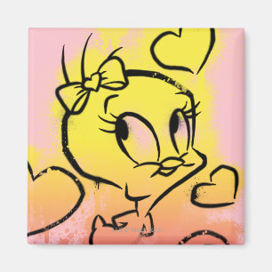 Aimant TWEETY™ Avec Coeurs