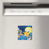 Aimant Tweety avec des roses (In Situ (Lave-vaisselle))