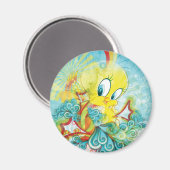 Aimant TWEETY™ En Vague Bleue (Recto/Verso)
