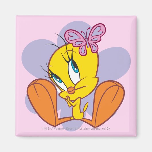 Aimant Tweety et papillon (Devant)