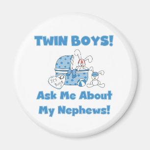 Aimant Twin Boys Demandez Mon Nephew