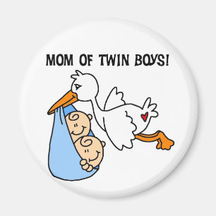 Aimant Twin Boys Maman-Stork Tshirts et cadeaux