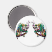 Aimant Twin Dragons (Recto/Verso)