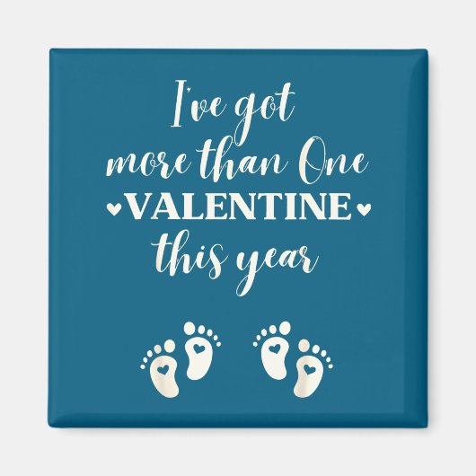 Aimant Twin Pregnancy Announcement Gift For Pregnant Frie (Devant)