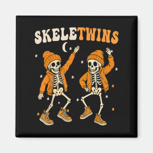 Aimant Twins Halloween jumeaux Skeletwins Dansant Drôle