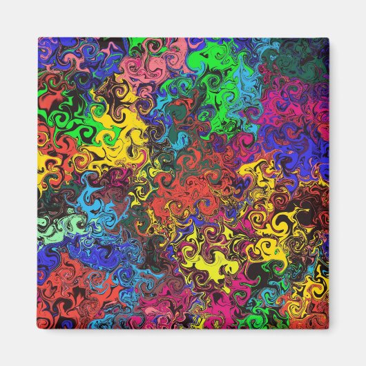 Aimant Twirlers colorés Abstraits / Bureau (Devant)