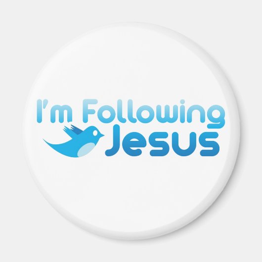 Aimant Twitter moi Je suis Jésus Christ (Devant)