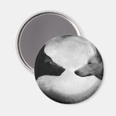 Aimant Two wolves facing each other (Recto/Verso)