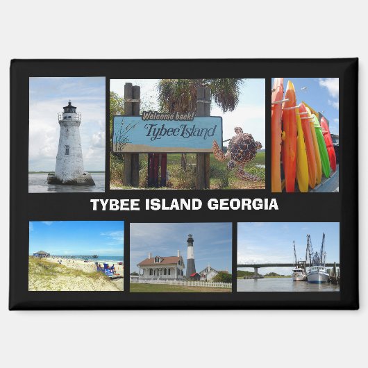 Aimant Tybee Island, Géorgie (Recto)