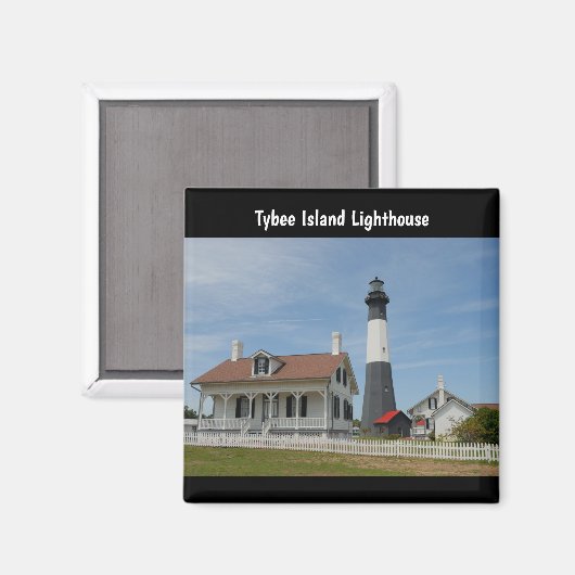 Aimant Tybee Island Lighthouse (Recto/Verso)