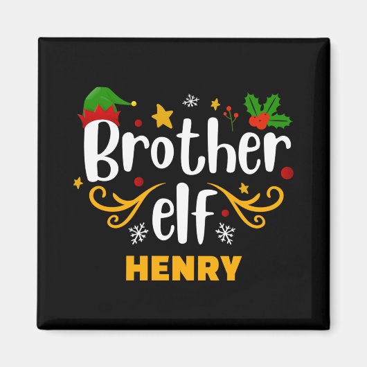Aimant Tygraphy Brother Elf Fun Family Matching  (Devant)