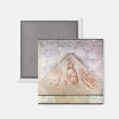 Aimant Tympanum représentant le Christ Rédempteur (Recto/Verso)