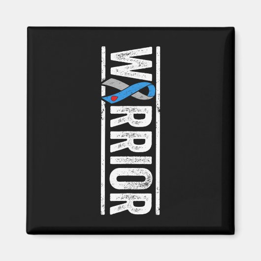 Aimant Type 1 Guerrier du diabète - Sideways Sensibilisat (Devant)