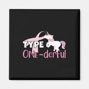 Aimant Type One derful - Sensibilisation au diabète - Uni