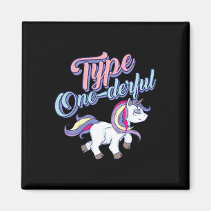 Aimant Type Un Cool Dur Unicorn Diabetic Fun Cadeau