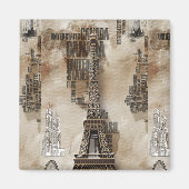 Aimant Typegraphie Paris (Devant)