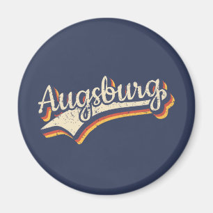 Aimant Typographie allemande de Augsburg Vintage Retro