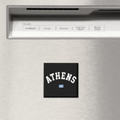 Aimant Typographie athlétique d'Athènes en détresse avec  (In Situ (Lave-vaisselle))
