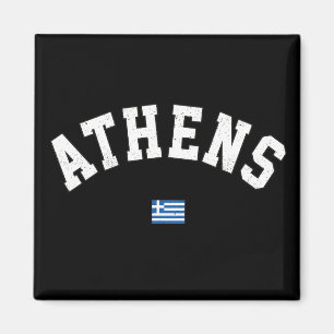 Aimant Typographie athlétique d'Athènes en détresse avec 