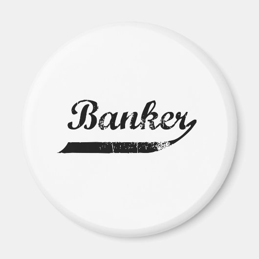 Aimant Typographie banquière (Devant)