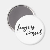Aimant Typographie croisée des doigts (Recto/Verso)
