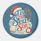 Aimant Typographie de Noël Côtière C'est la Saison de la (Devant)
