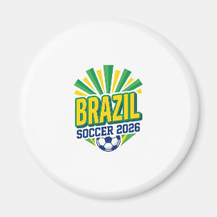 Aimant Typographie de pays gras football Brésil 2026 