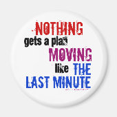 Aimant Typographie humoristique du procrastinateur de Der (Devant)