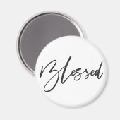 Aimant Typographie manuscrite bénite (Recto/Verso)