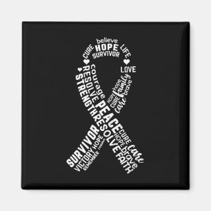Aimant Typographie Sensibilisation au cancer du sein Grap