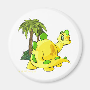 Aimant Tyrannian Chomby jaune regardant fixement