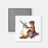 Aimant Tyrannosaurus Rex Cuisine Nourriture Au-Dessus D'U (Recto/Verso)