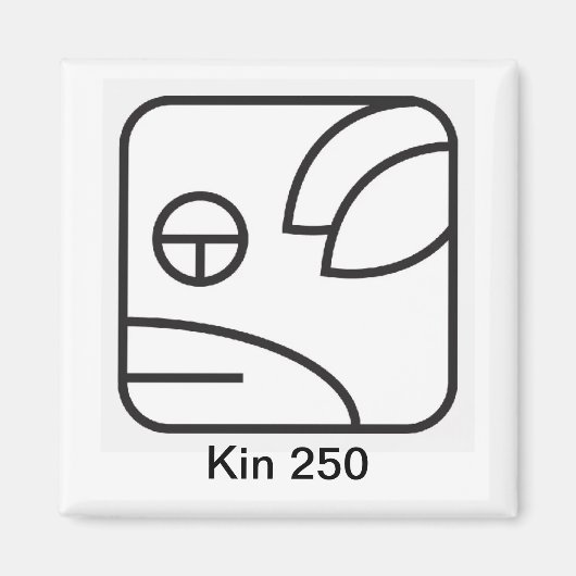 Aimant Tzolkin Cachorro Branco Kin 250 (Devant)