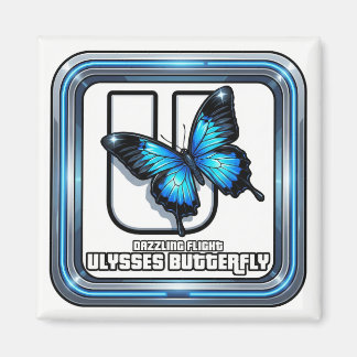 Aimant U est pour Papillon Ulysse – ABC d'apprentissage s