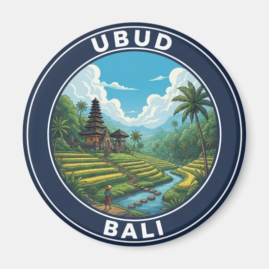 Aimant Ubud Bali Indonésie Voyage (Devant)