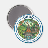 Aimant Ubud Indonésie (Recto/Verso)