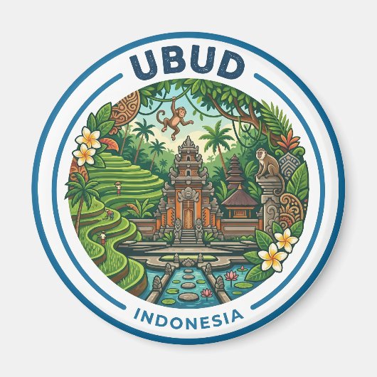 Aimant Ubud Indonésie (Devant)