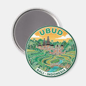 Aimant Ubud Indonésie (Recto/Verso)
