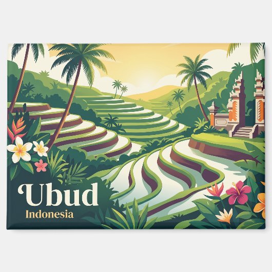 Aimant Ubud Indonésie (Recto)