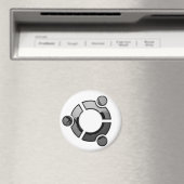 Aimant Ubuntu (chrome) (In Situ (Lave-vaisselle))