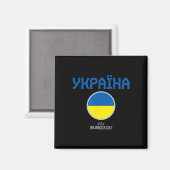 Aimant Uefa Euro 2020 nation ukrainienne (Recto/Verso)