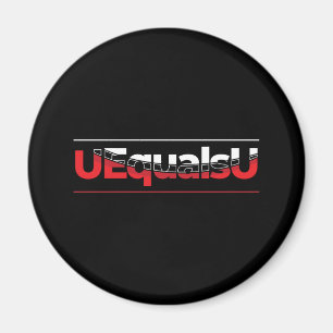 Aimant UEqualsU VIH Typographie indétectable Art