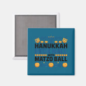 Aimant Ugly Hanukkah Deck Hall With Matzo Ball Chanukah  (Recto/Verso)