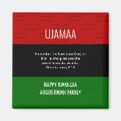 Aimant UJAMAA Kwanzaa (Devant)