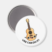 Aimant Uke Peut Le Faire Drôle Encouragement Ukulele Pun (Recto/Verso)