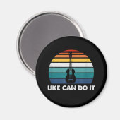 Aimant Uke Peut Le Faire Drôle Ukulele Player Guitare Cad (Recto/Verso)