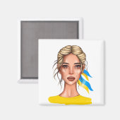 Aimant Ukrain Stop War Blonde (Recto/Verso)