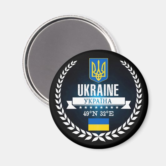 Aimant Ukraine (Recto/Verso)