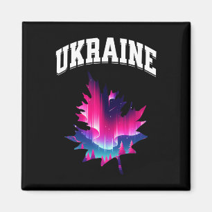 Aimant Ukraine Aurore Boréale Vacances S